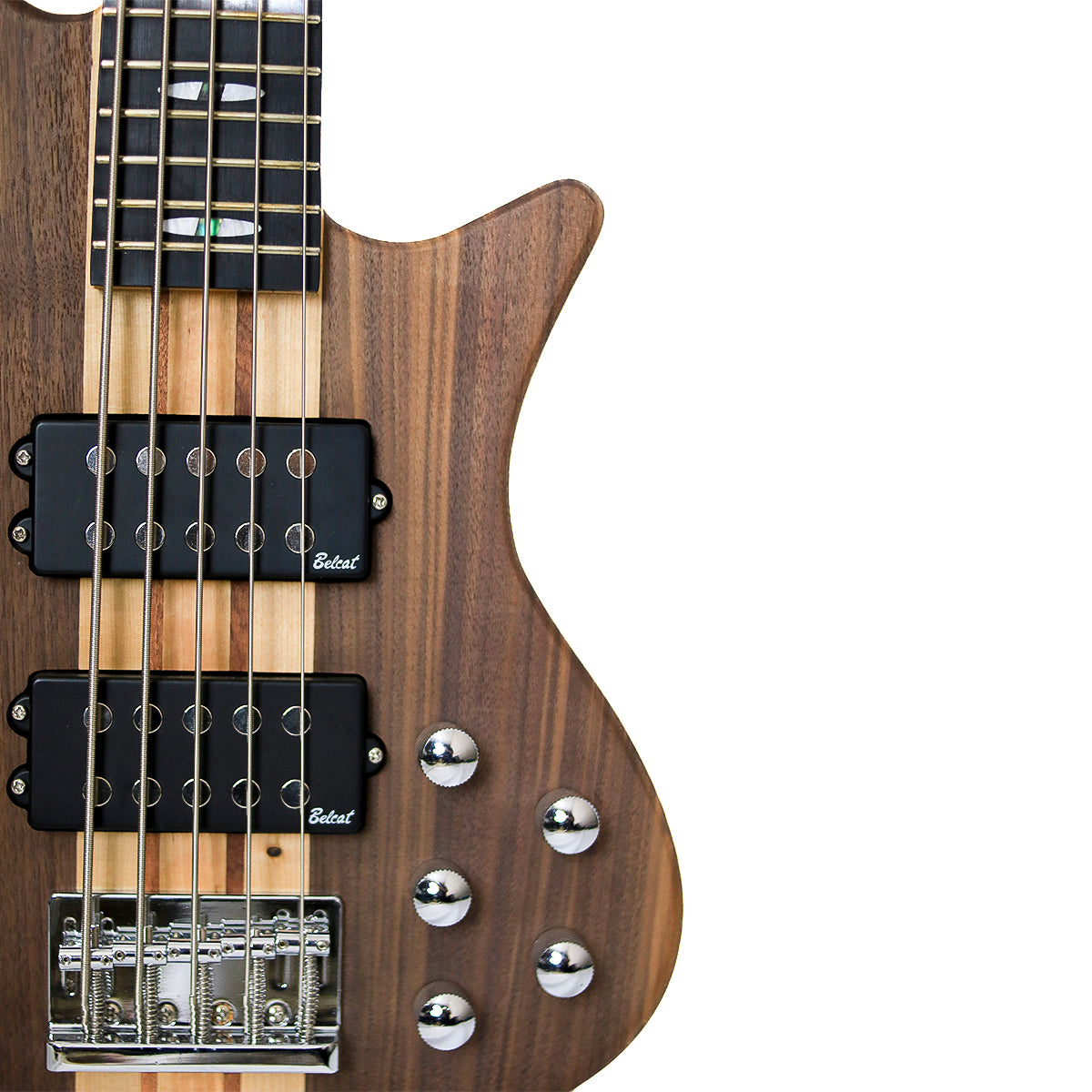 Bajo Eléctrico Activo de 5 Cuerdas Natural JMT EBS725