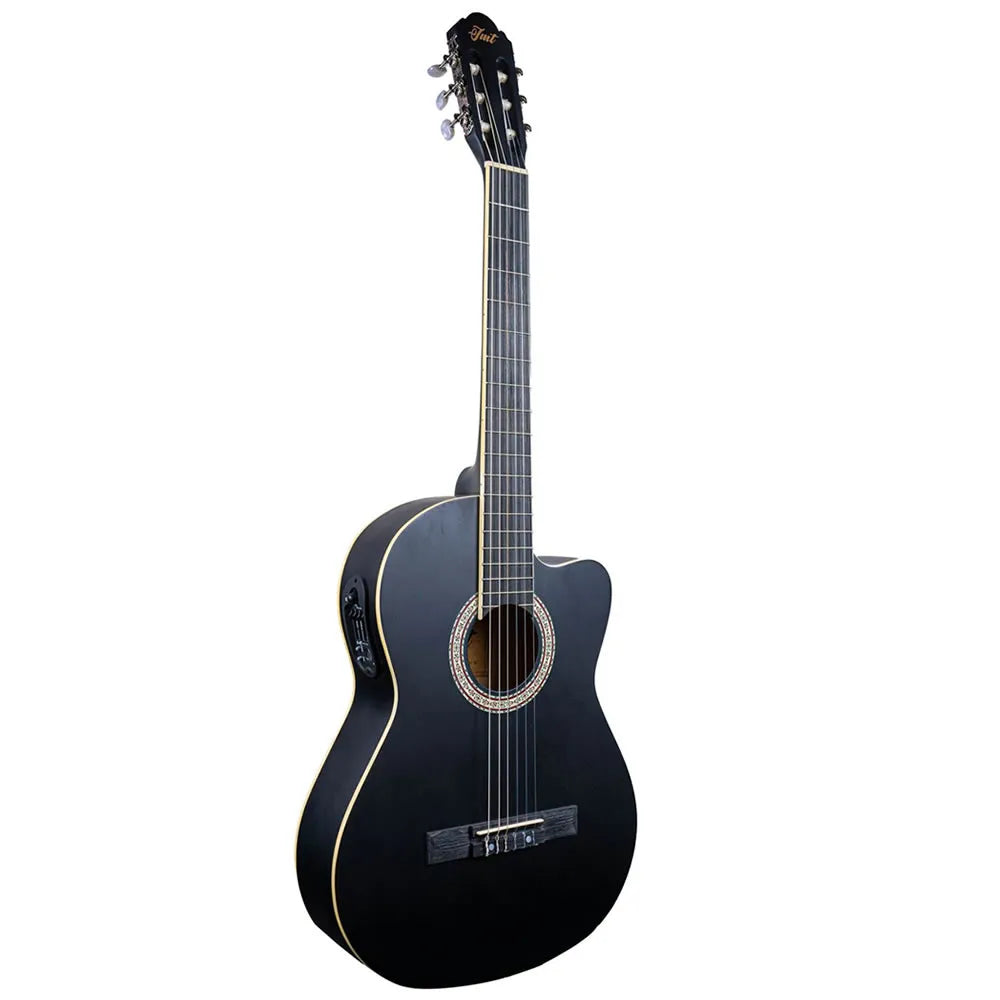 Guitarra Electroacustica Nylon Negra JMT AC10TMCE