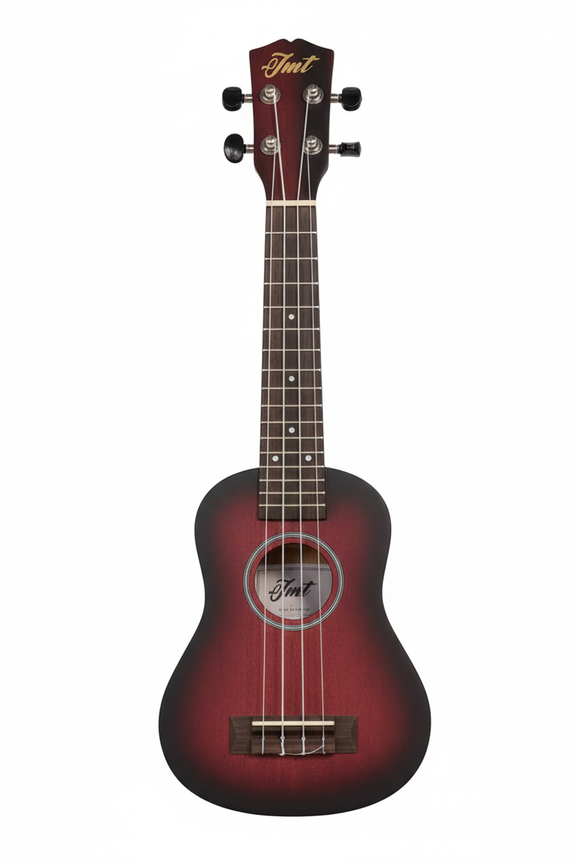 Ukulele rojo vista frontal